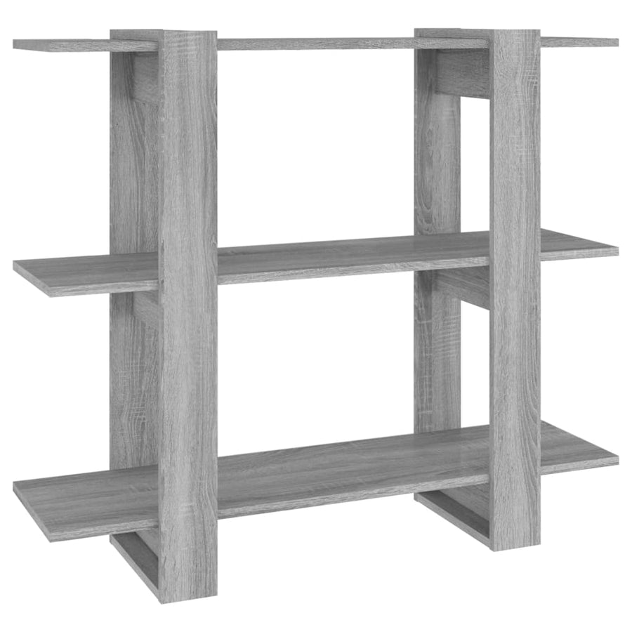 Boekenkast/Kamerscherm 00X30X87 Cm Eikenkleurig Grijs sonoma