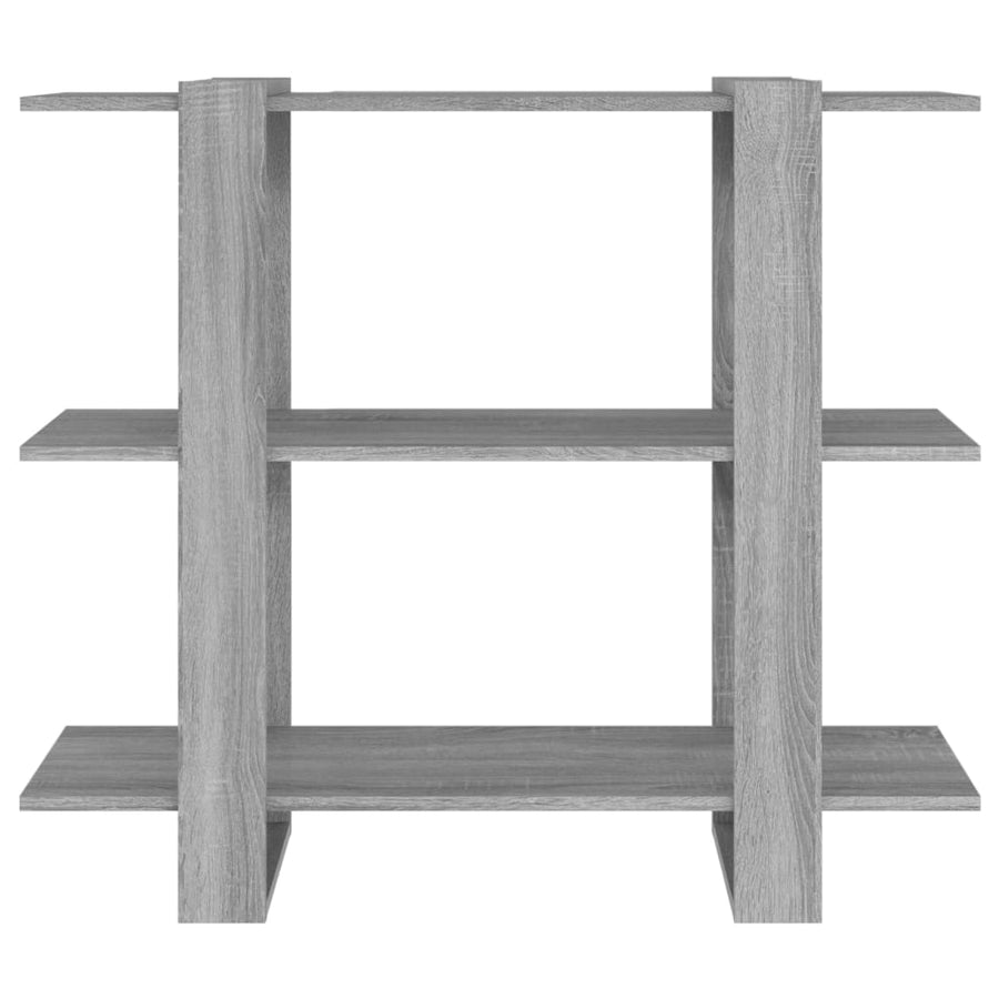 Boekenkast/Kamerscherm 00X30X87 Cm Eikenkleurig Grijs sonoma