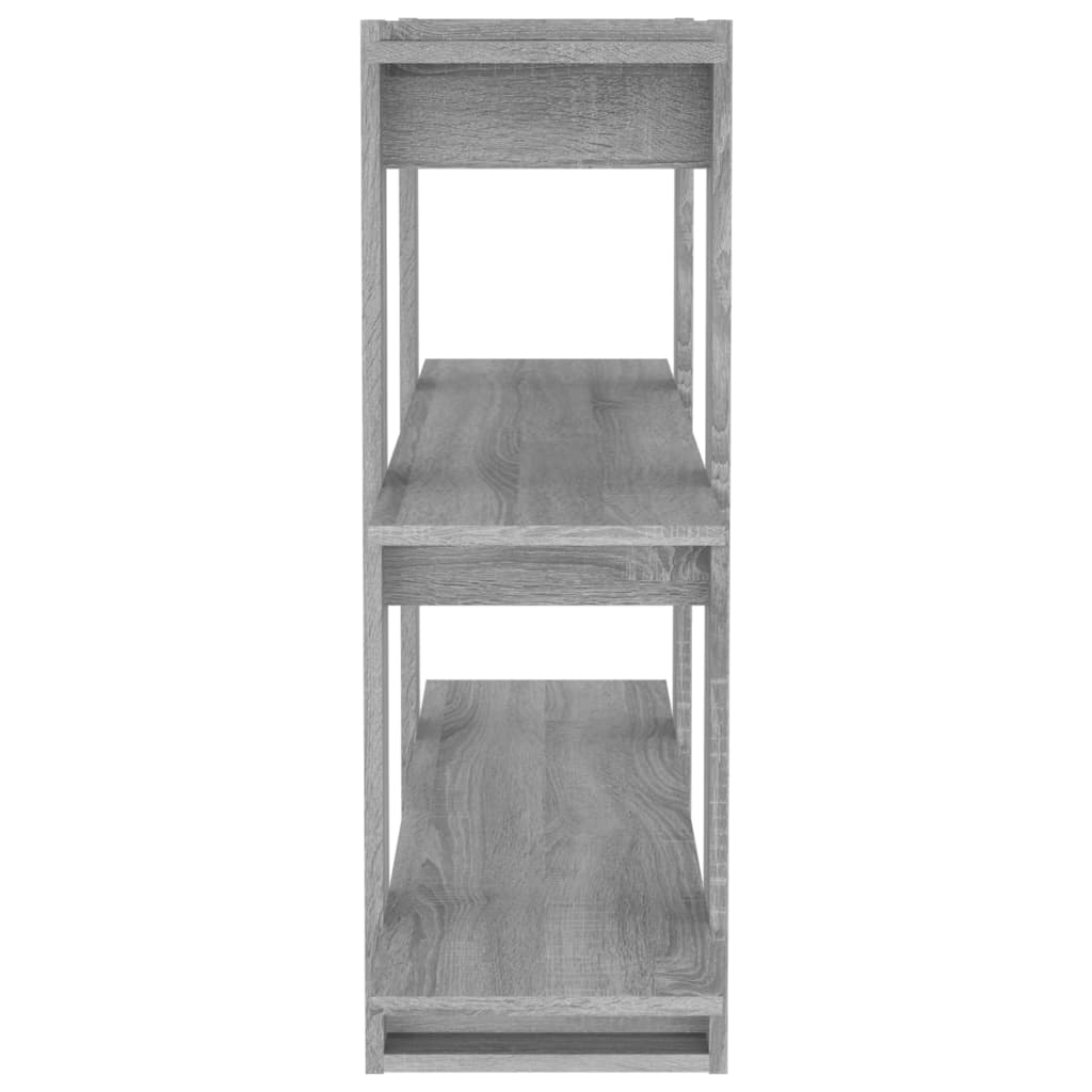 Boekenkast/Kamerscherm 00X30X87 Cm Eikenkleurig Grijs sonoma