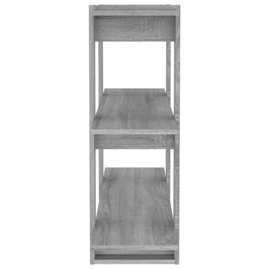 Boekenkast/Kamerscherm 00X30X87 Cm Eikenkleurig Grijs sonoma