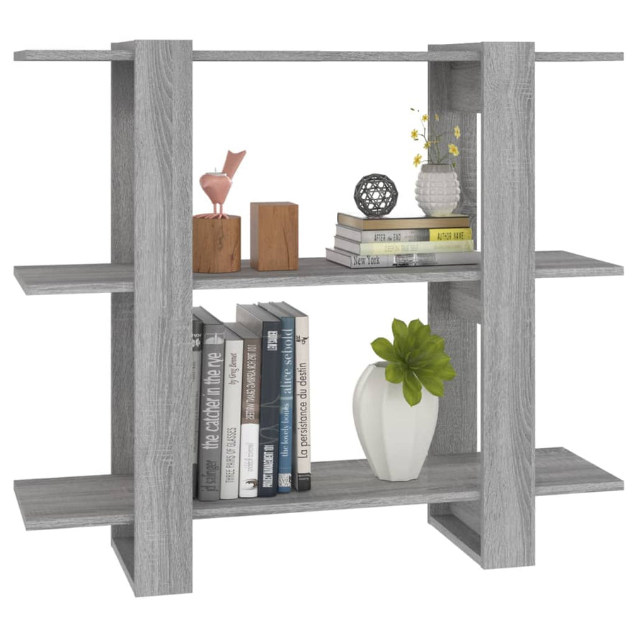 Boekenkast/Kamerscherm 00X30X87 Cm Eikenkleurig Grijs sonoma