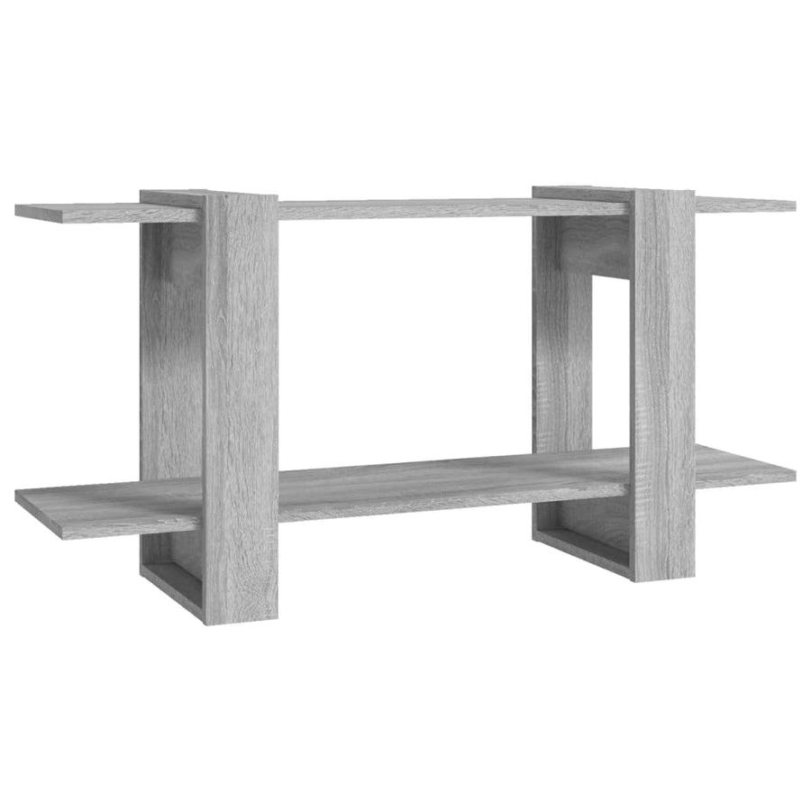 Boekenkast 00X30X5 Cm Bewerkt Hout Eikenkleurig Grijs sonoma