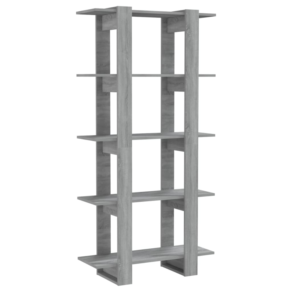 Boekenkast/Kamerscherm 80X30X60 Cm Spaanplaat Grijs sonoma