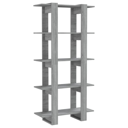 Boekenkast/Kamerscherm 80X30X60 Cm Spaanplaat Grijs sonoma