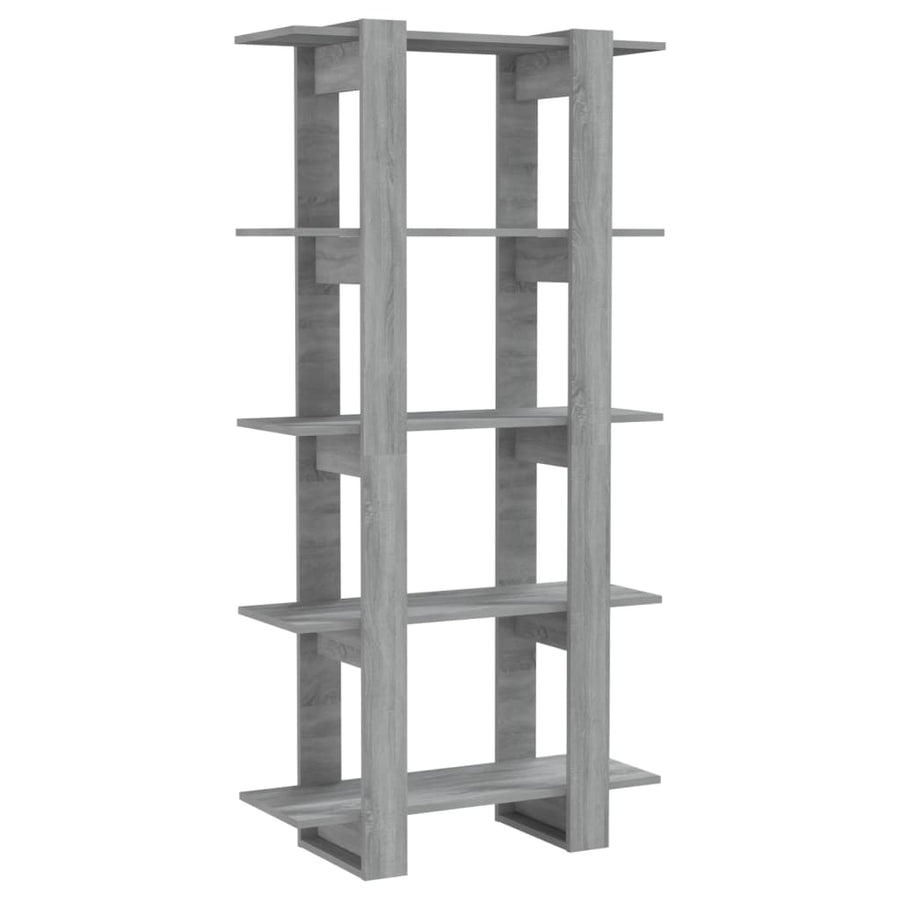 Boekenkast/Kamerscherm 80X30X60 Cm Spaanplaat Grijs sonoma