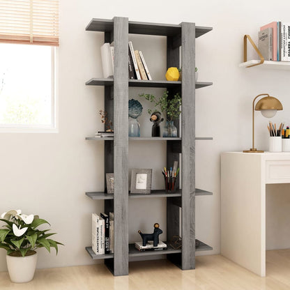 Boekenkast/Kamerscherm 80X30X60 Cm Spaanplaat Grijs sonoma