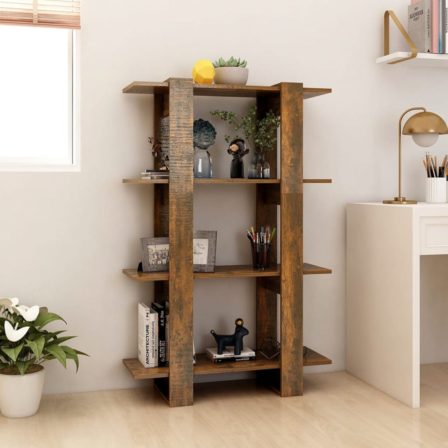 Boekenkast/Kamerscherm 80X30X123,5 Cm Kleurig Gerookt eiken