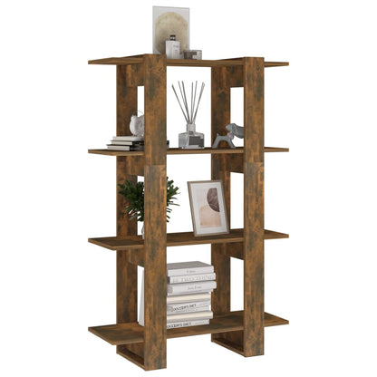 Boekenkast/Kamerscherm 80X30X123,5 Cm Kleurig Gerookt eiken