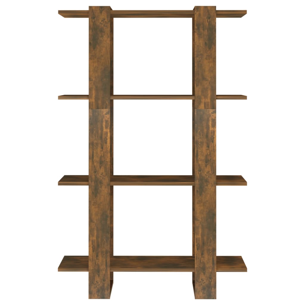 Boekenkast/Kamerscherm 80X30X123,5 Cm Kleurig Gerookt eiken