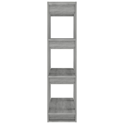 Boekenkast/Kamerscherm 80X30X23,5 Cm Eikenkleurig Grijs sonoma