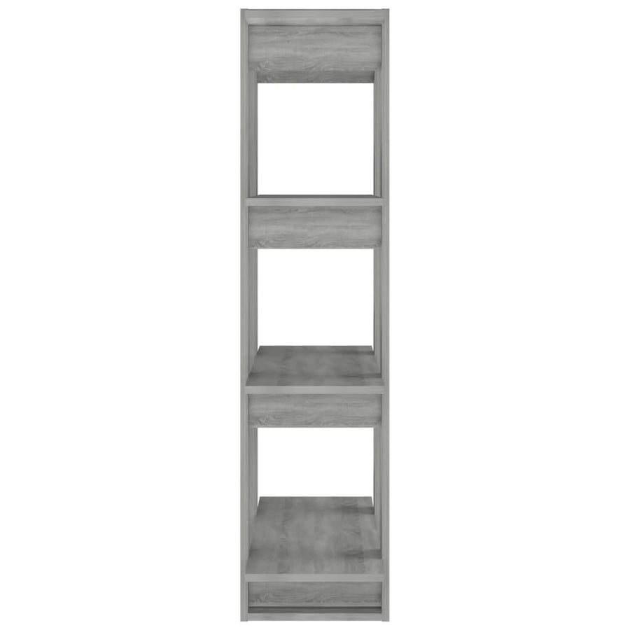 Boekenkast/Kamerscherm 80X30X23,5 Cm Eikenkleurig Grijs sonoma
