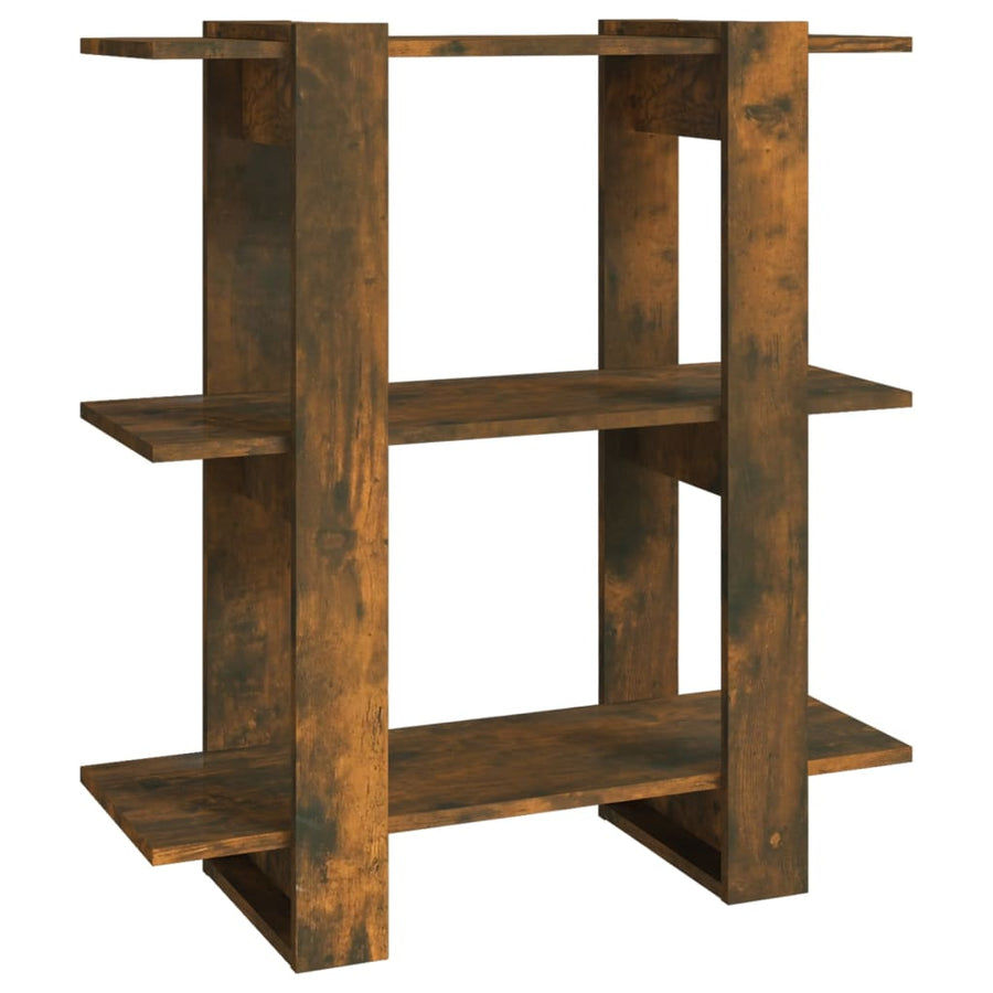 Boekenkast/Kamerscherm 80X30X87 Cm Kleurig Gerookt eiken