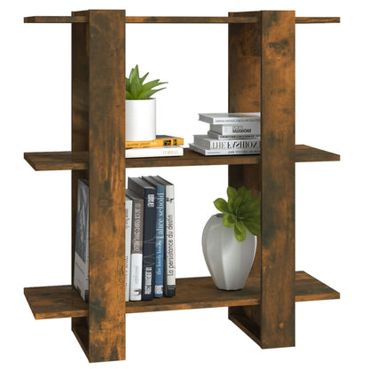 Boekenkast/Kamerscherm 80X30X87 Cm Kleurig Gerookt eiken