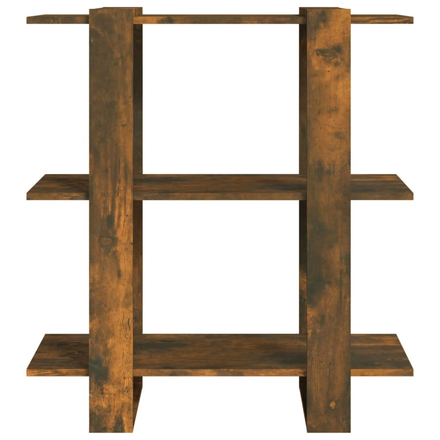 Boekenkast/Kamerscherm 80X30X87 Cm Kleurig Gerookt eiken
