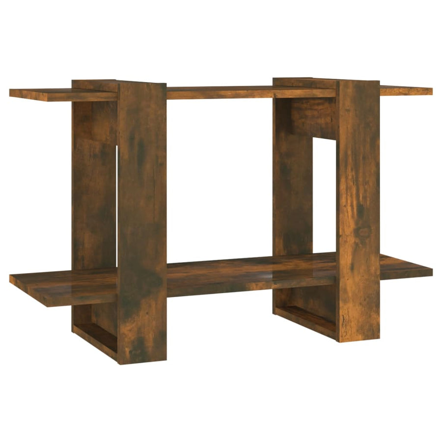 Boekenkast/Kamerscherm 80X30X5 Cm Kleurig Gerookt eiken