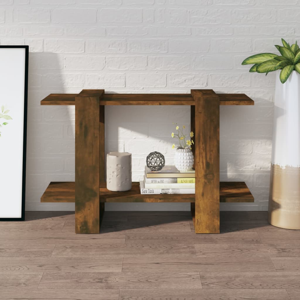 Boekenkast/Kamerscherm 80X30X5 Cm Kleurig Gerookt eiken