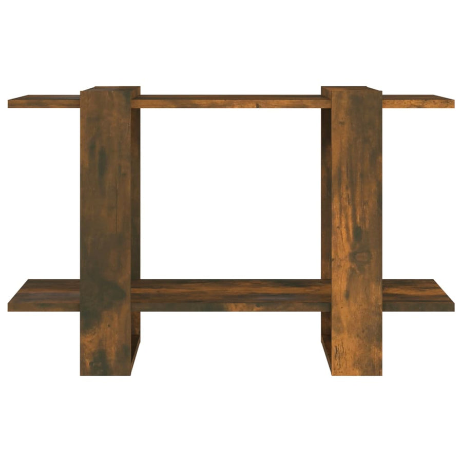 Boekenkast/Kamerscherm 80X30X5 Cm Kleurig Gerookt eiken