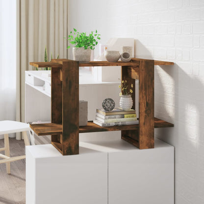 Boekenkast/Kamerscherm 80X30X5 Cm Kleurig Gerookt eiken
