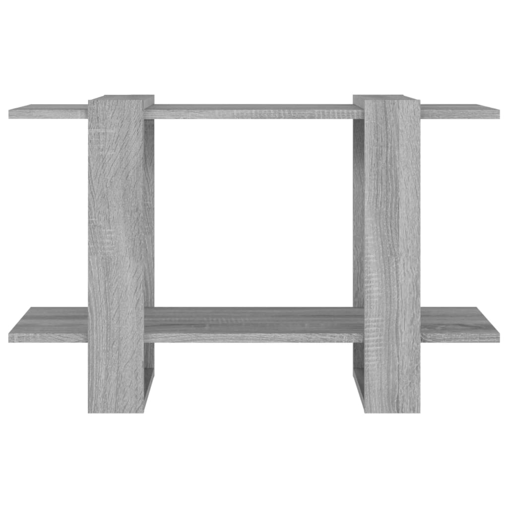 Boekenkast/Kamerscherm 80X30X5 Cm Eikenkleurig Grijs sonoma