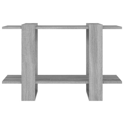 Boekenkast/Kamerscherm 80X30X5 Cm Eikenkleurig Grijs sonoma