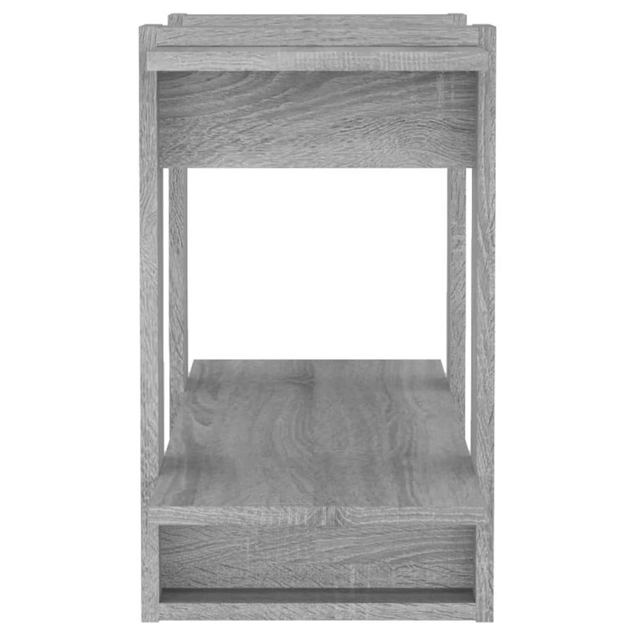 Boekenkast/Kamerscherm 80X30X5 Cm Eikenkleurig Grijs sonoma