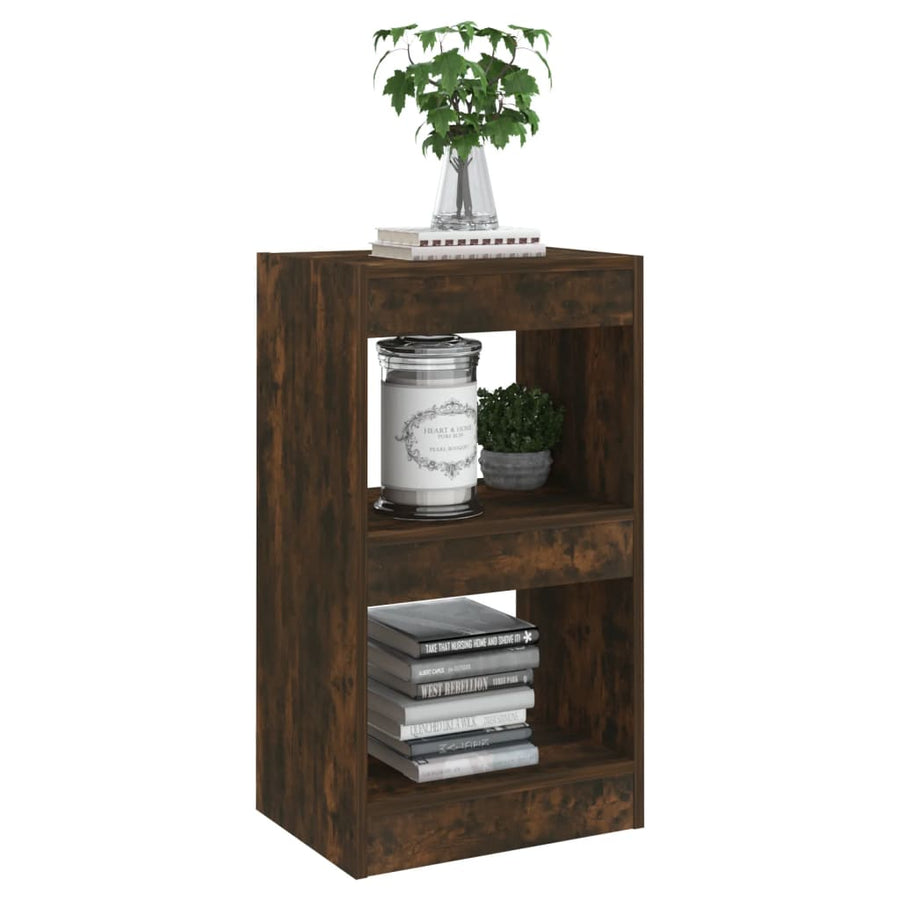Boekenkast/Kamerscherm 40X30X72 Cm Kleurig Gerookt eiken
