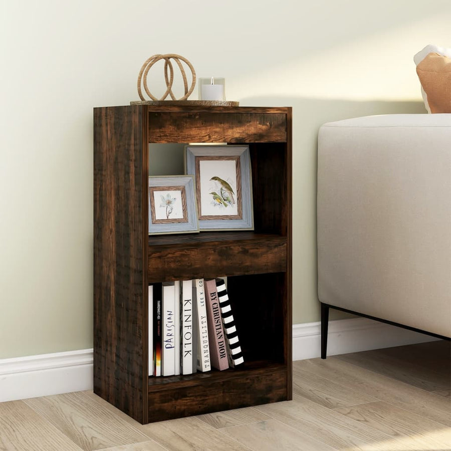 Boekenkast/Kamerscherm 40X30X72 Cm Kleurig Gerookt eiken