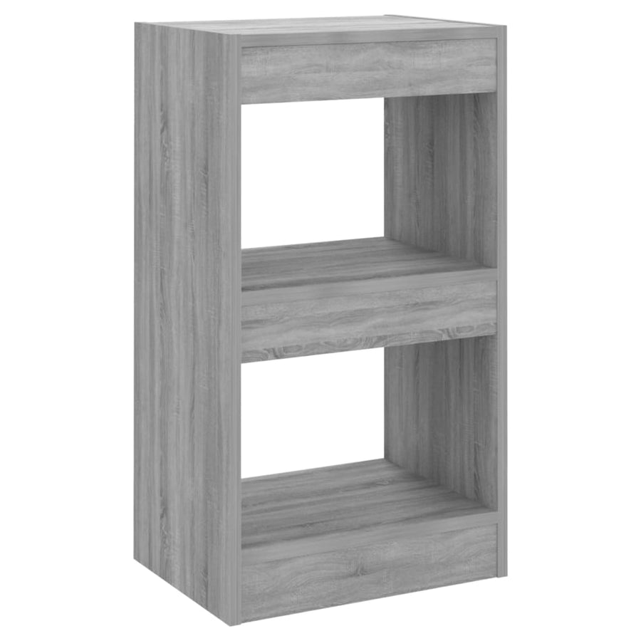 Boekenkast/Kamerscherm 40X30X72 Cm Eikenkleurig Grijs sonoma