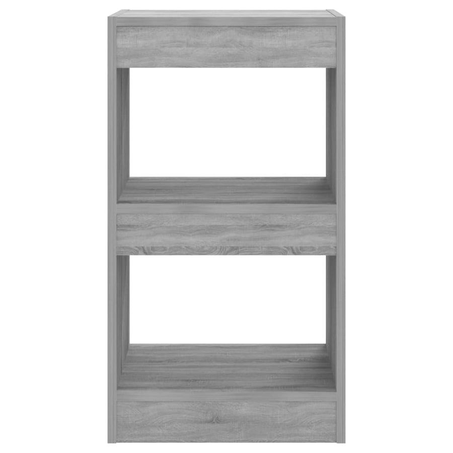 Boekenkast/Kamerscherm 40X30X72 Cm Eikenkleurig Grijs sonoma