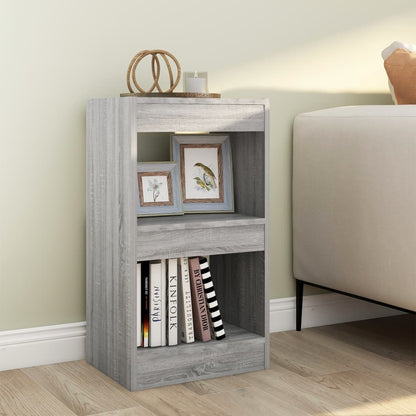 Boekenkast/Kamerscherm 40X30X72 Cm Eikenkleurig Grijs sonoma