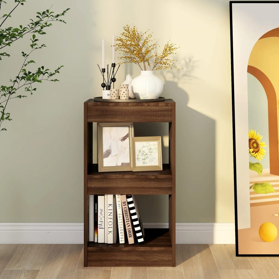 Boekenkast/Kamerscherm 40X30X72 Cm Bruineikenkleurig bruin eikenkleur