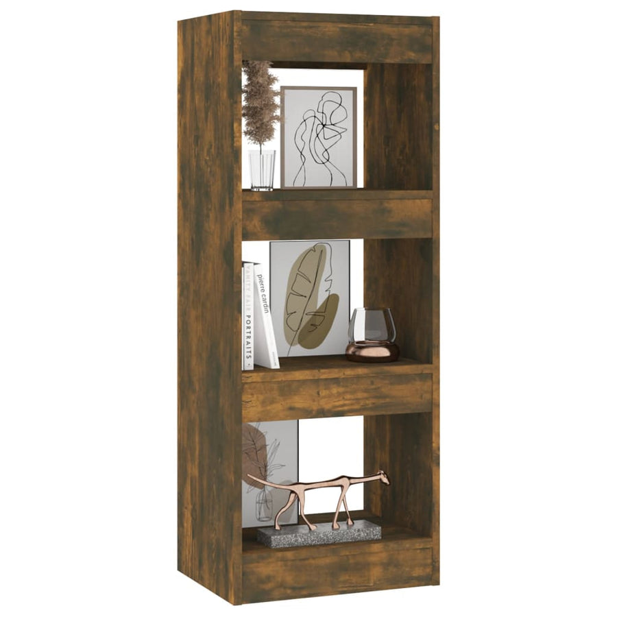 Boekenkast/Kamerscherm 40X30X103 Cm Spaanplaat Gerookt eiken