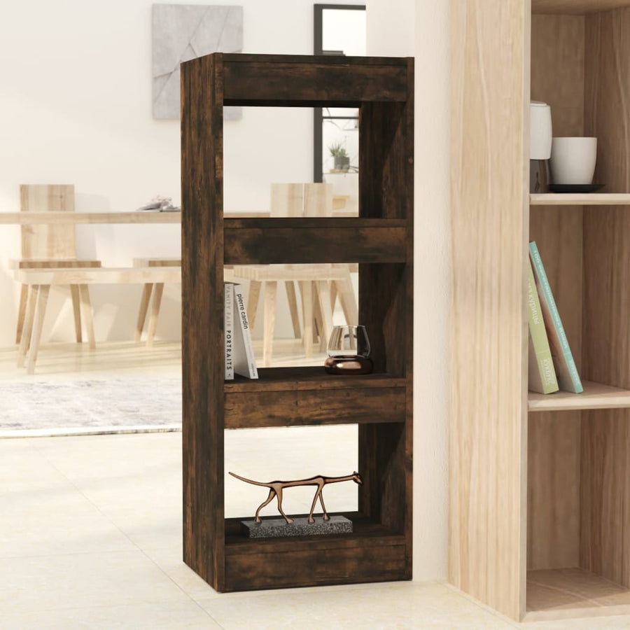 Boekenkast/Kamerscherm 40X30X103 Cm Spaanplaat Gerookt eiken