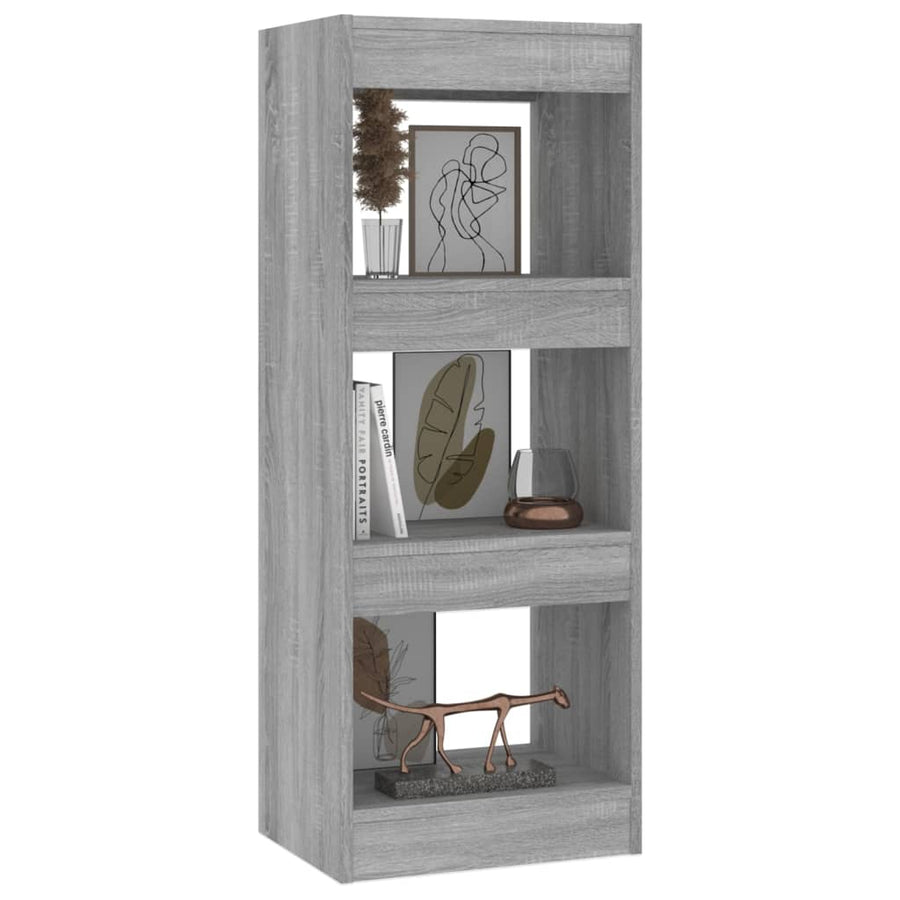 Boekenkast/Kamerscherm 40X30X103 Cm Spaanplaat Grijs sonoma