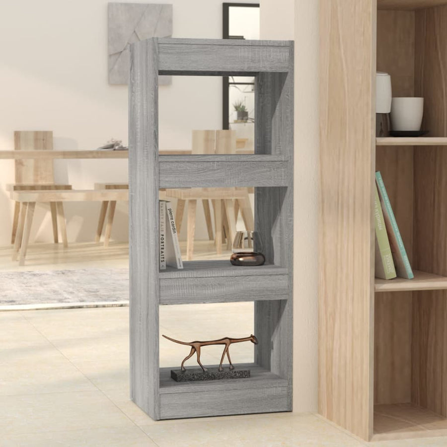 Boekenkast/Kamerscherm 40X30X103 Cm Spaanplaat Grijs sonoma