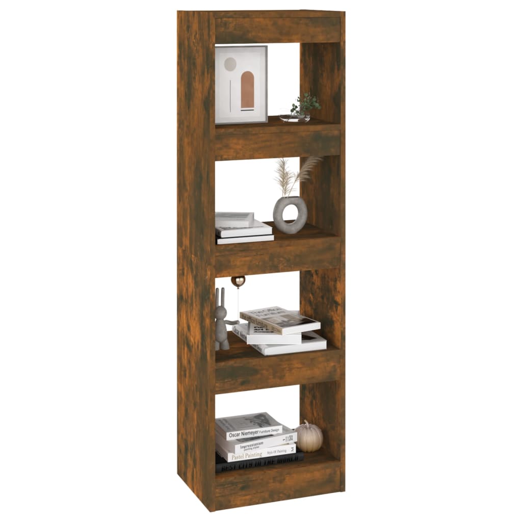 Boekenkast/Kamerscherm 40X30X35 Cm Kleurig Gerookt eiken