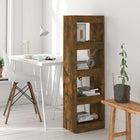 Bookcase/room divider 40x30x135 cm smoked oak look