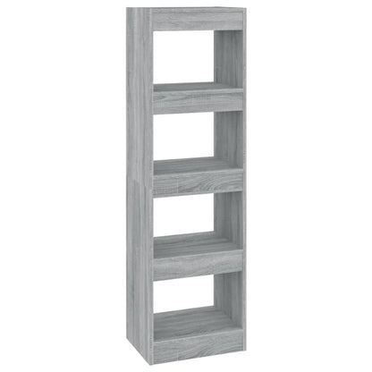 Boekenkast/Kamerscherm 40X30X35 Cm Eikenkleurig Grijs sonoma