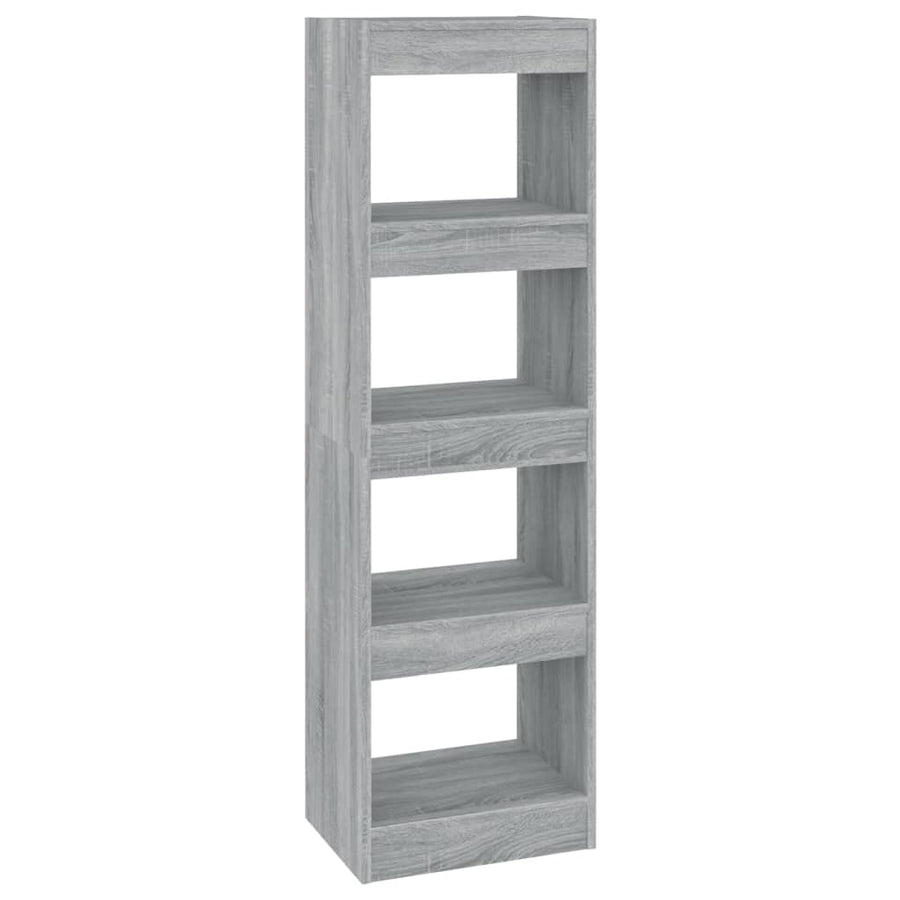 Boekenkast/Kamerscherm 40X30X35 Cm Eikenkleurig Grijs sonoma