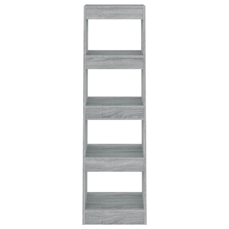 Boekenkast/Kamerscherm 40X30X35 Cm Eikenkleurig Grijs sonoma