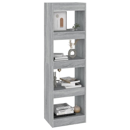 Boekenkast/Kamerscherm 40X30X35 Cm Eikenkleurig Grijs sonoma