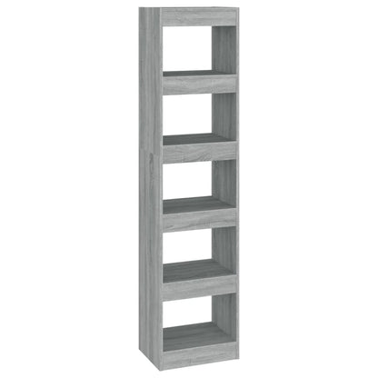 Boekenkast/Kamerscherm 40X30X66 Cm Eikenkleurig Grijs sonoma
