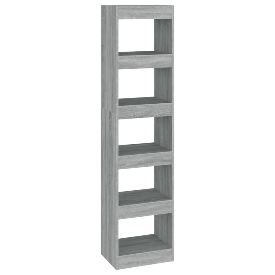 Boekenkast/Kamerscherm 40X30X66 Cm Eikenkleurig Grijs sonoma