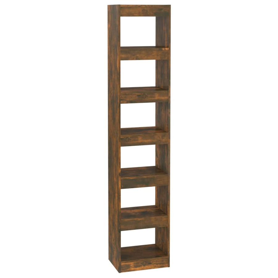 Boekenkast/Kamerscherm 40X30X98 Cm Kleurig Gerookt eiken