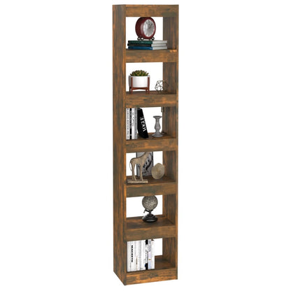 Boekenkast/Kamerscherm 40X30X98 Cm Kleurig Gerookt eiken
