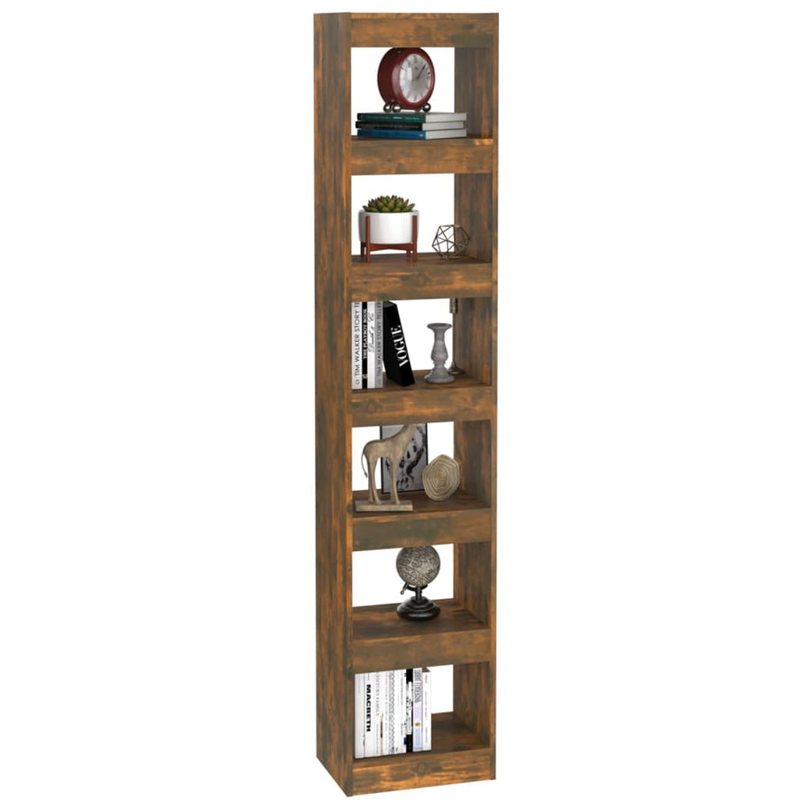Boekenkast/Kamerscherm 40X30X98 Cm Kleurig Gerookt eiken