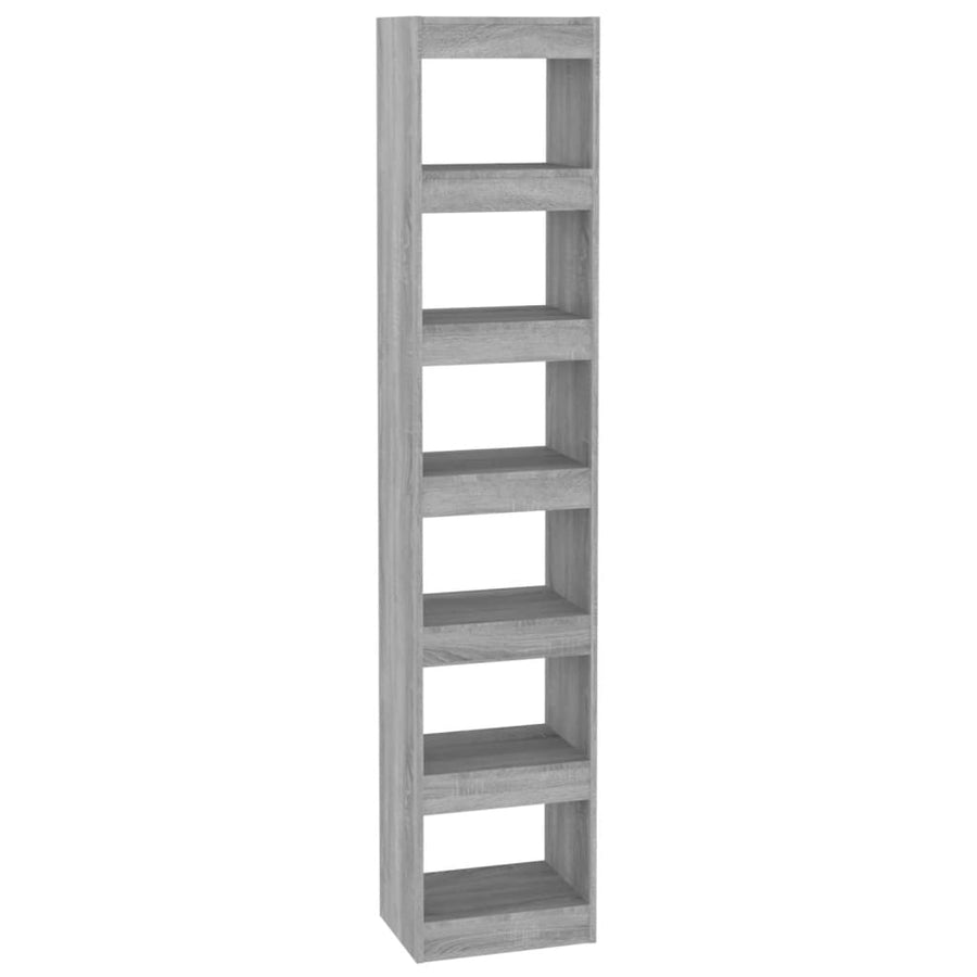 Boekenkast/Kamerscherm 40X30X98 Cm Eikenkleurig Grijs sonoma
