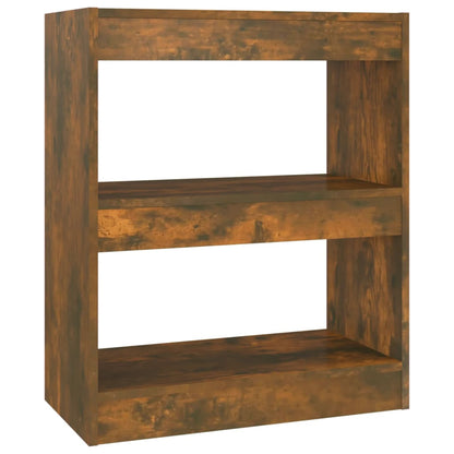 Boekenkast/Kamerscherm 60X30X72 Cm Kleurig Gerookt eiken