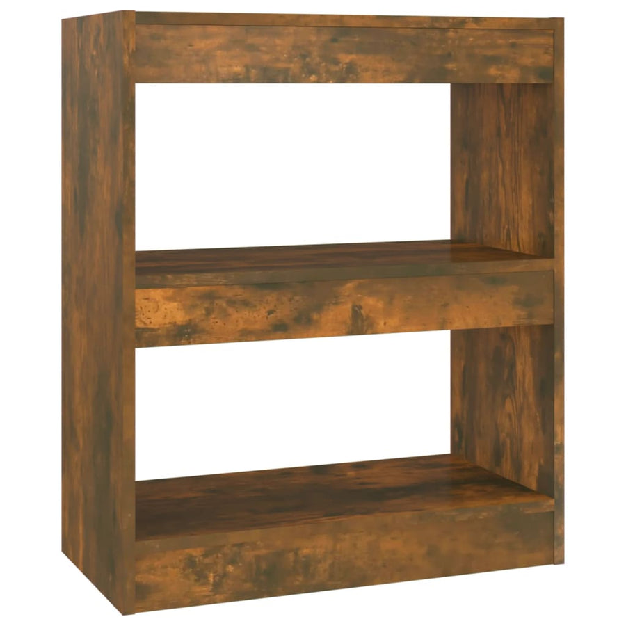 Boekenkast/Kamerscherm 60X30X72 Cm Kleurig Gerookt eiken