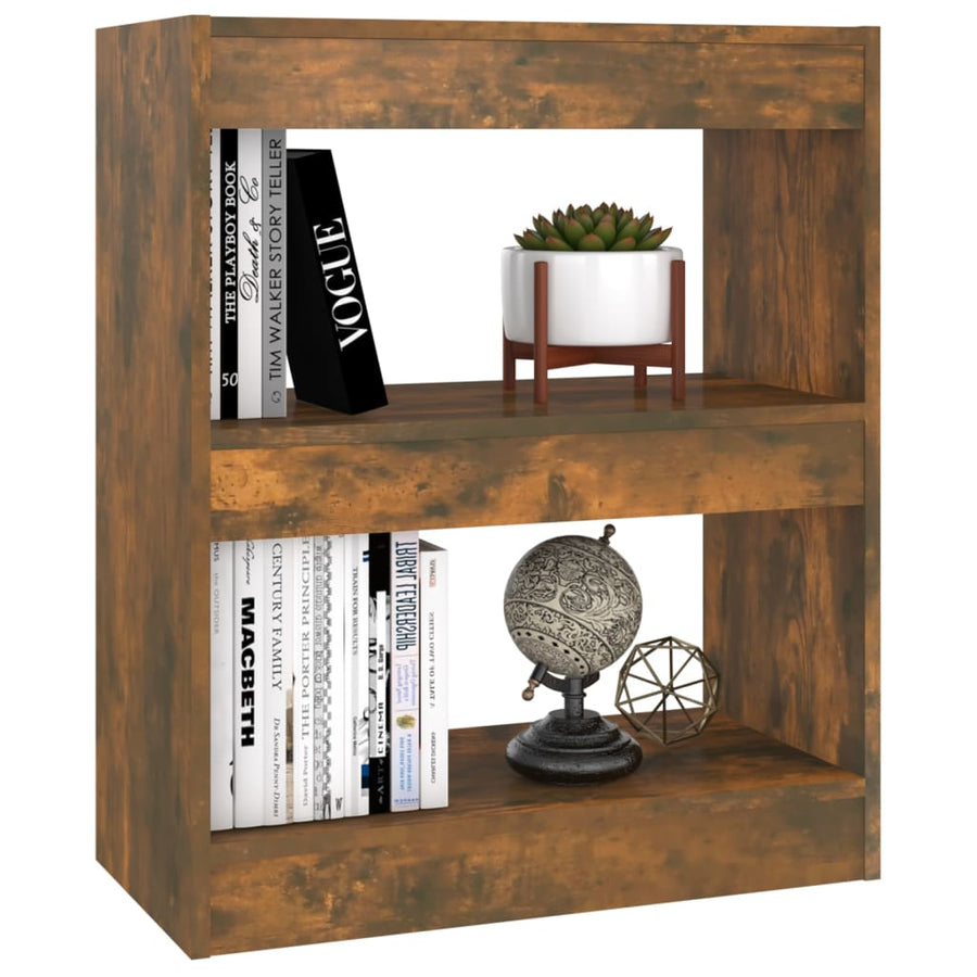 Boekenkast/Kamerscherm 60X30X72 Cm Kleurig Gerookt eiken